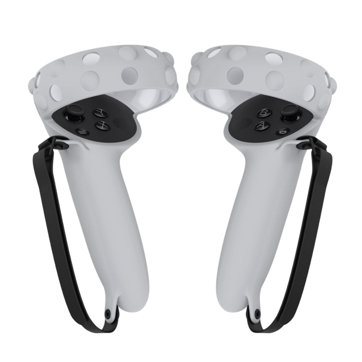 Estuche protector de empuñaduras de controlador Vr para Meta Quest 3,  protector de controlador de silicona suave para empuñaduras de  controladores Oculus Quest 3